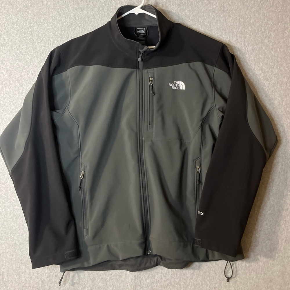 The North Face Men’s Apex Jacket XL Grey Full Zip Primaloft Lined Coat